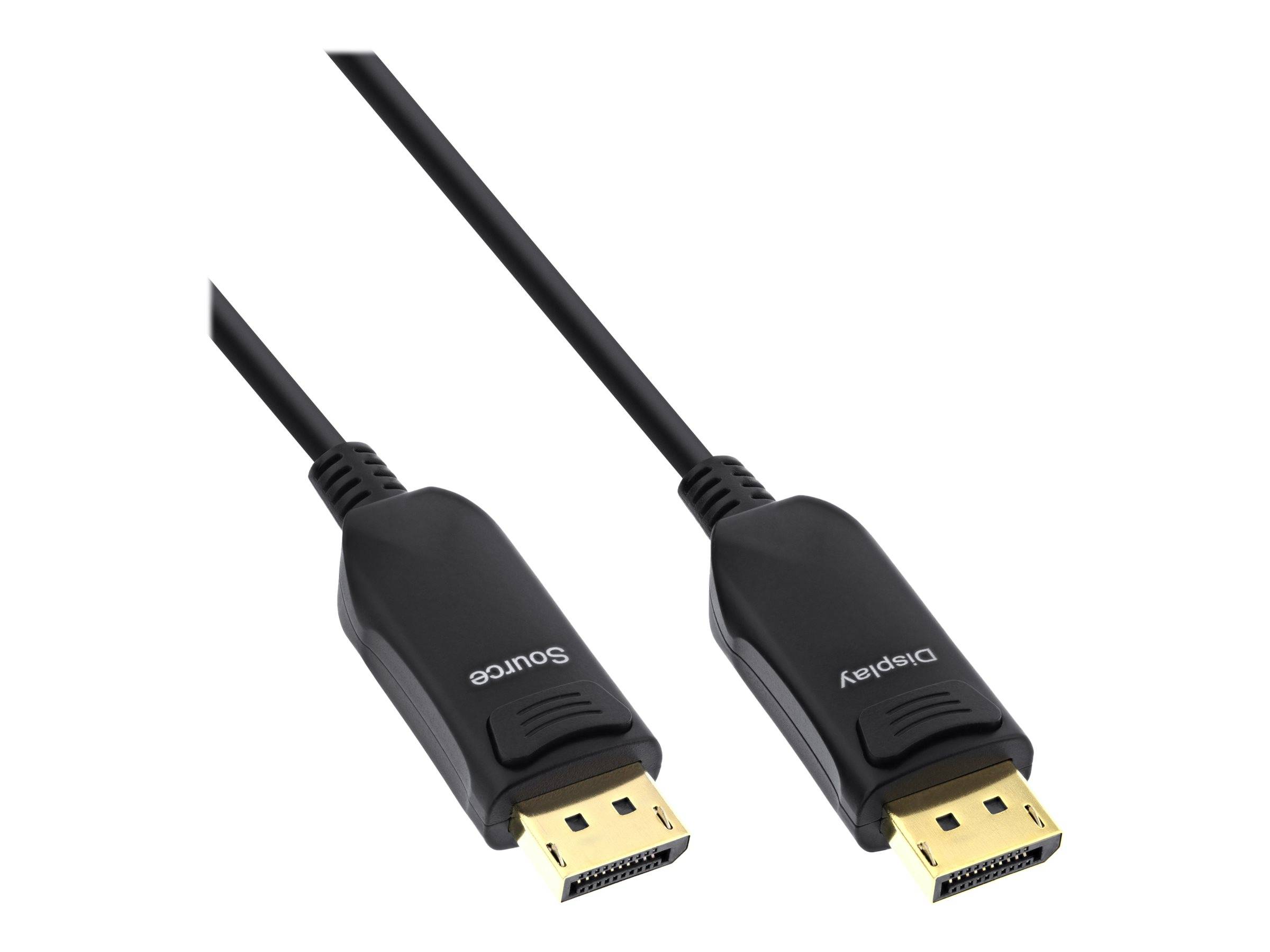 INLINE - DisplayPort 1.4 AOC Kabel - 8K4K - schwarz - 40m