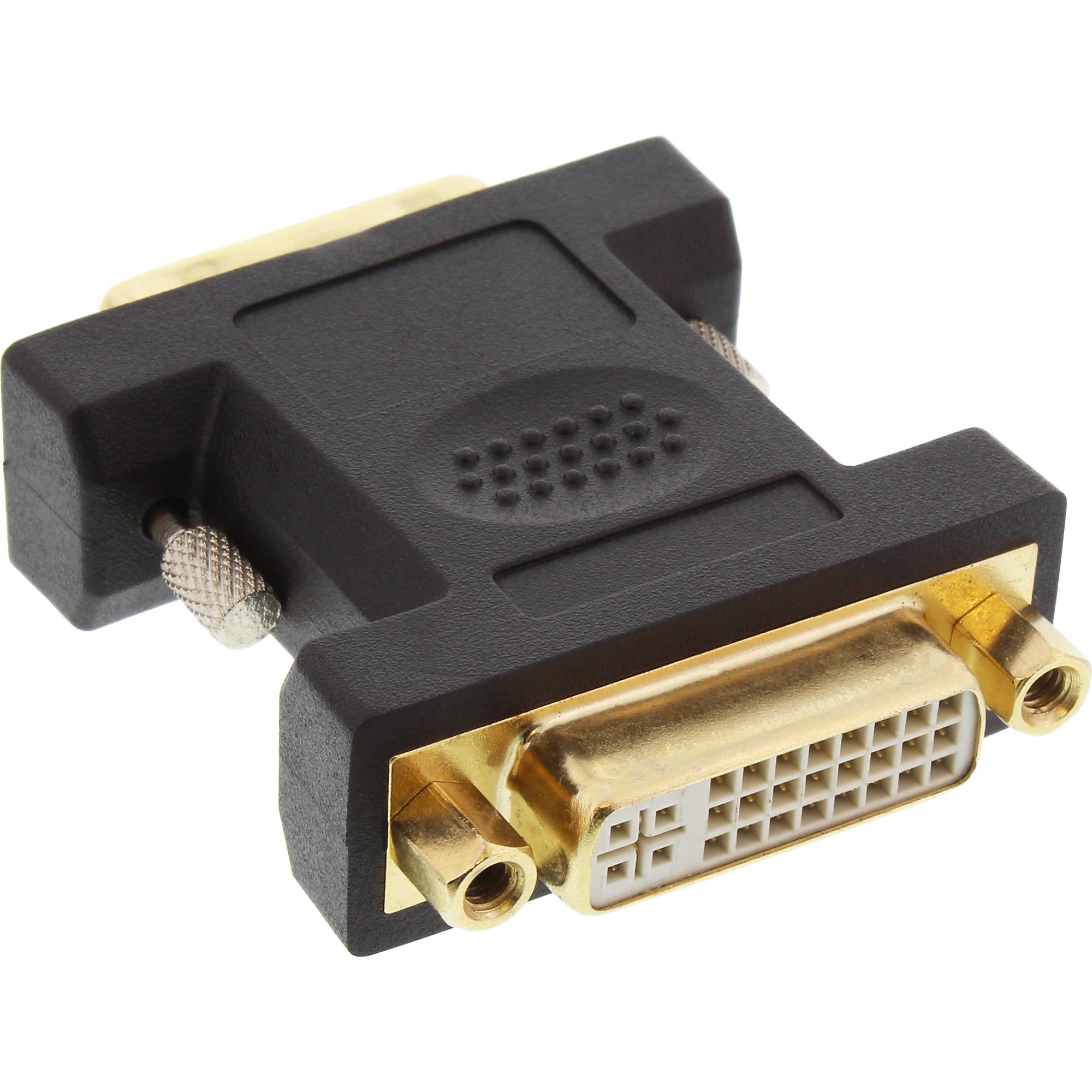 INLINE - DVI-D Adapter - Digital 24+5 Buchse an DVI-D 24+1 Stecker - verg. Kontakte