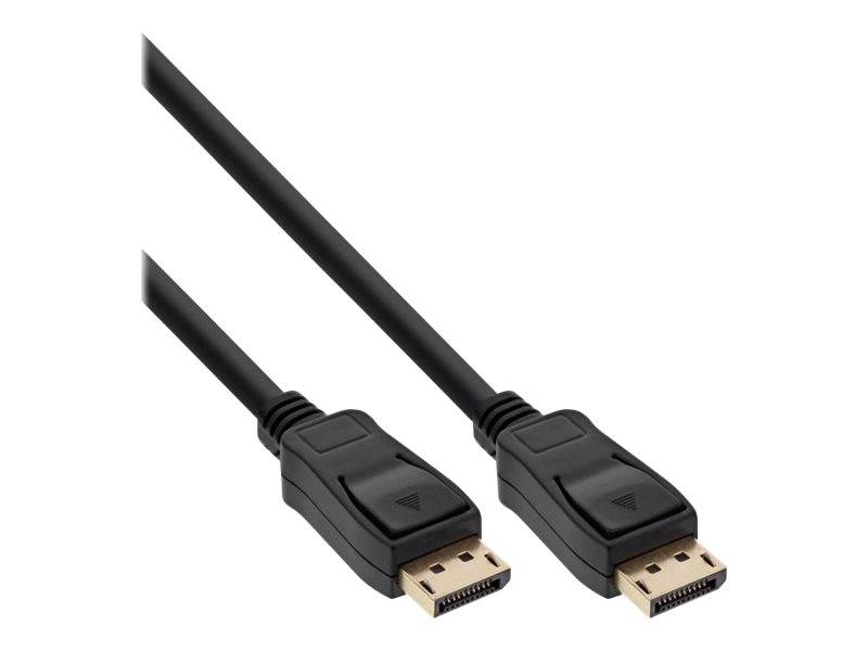 INLINE - DisplayPort Kabel - schwarz - vergoldete Kontakte - 0,5m