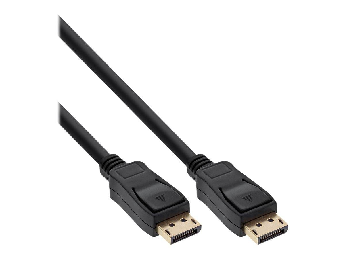 INLINE - DisplayPort Kabel - schwarz - vergoldete Kontakte - 1,5m