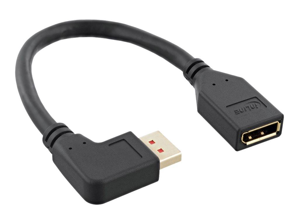 INLINE - DisplayPort 1.4 Adapterkabel ST/BU - 8K4K - links gewinkelt