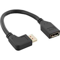 INLINE - DisplayPort 1.4 Adapterkabel ST/BU - 8K4K - links gewinkelt