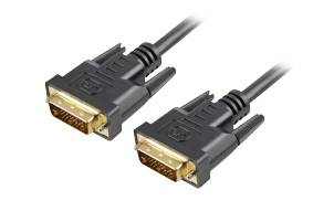 Sharkoon DVI-Kabel - Dual Link - DVI-D (M) - bis DVI-D (M) - 1 m - Schwarz