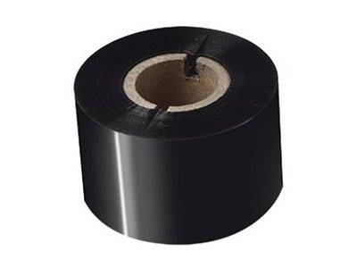 Schwarze Rolle Klebeband auf weißem Hintergrund