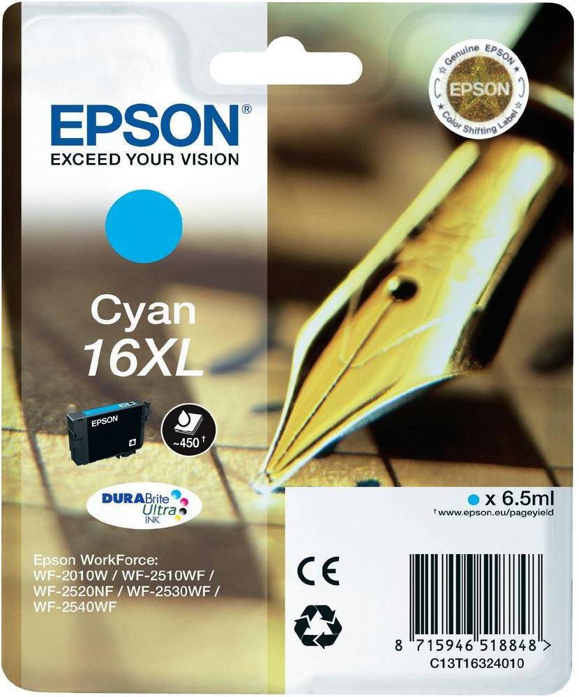 Epson 16XL - 6.5 ml - XL - Cyan - Original - Tintenpatrone