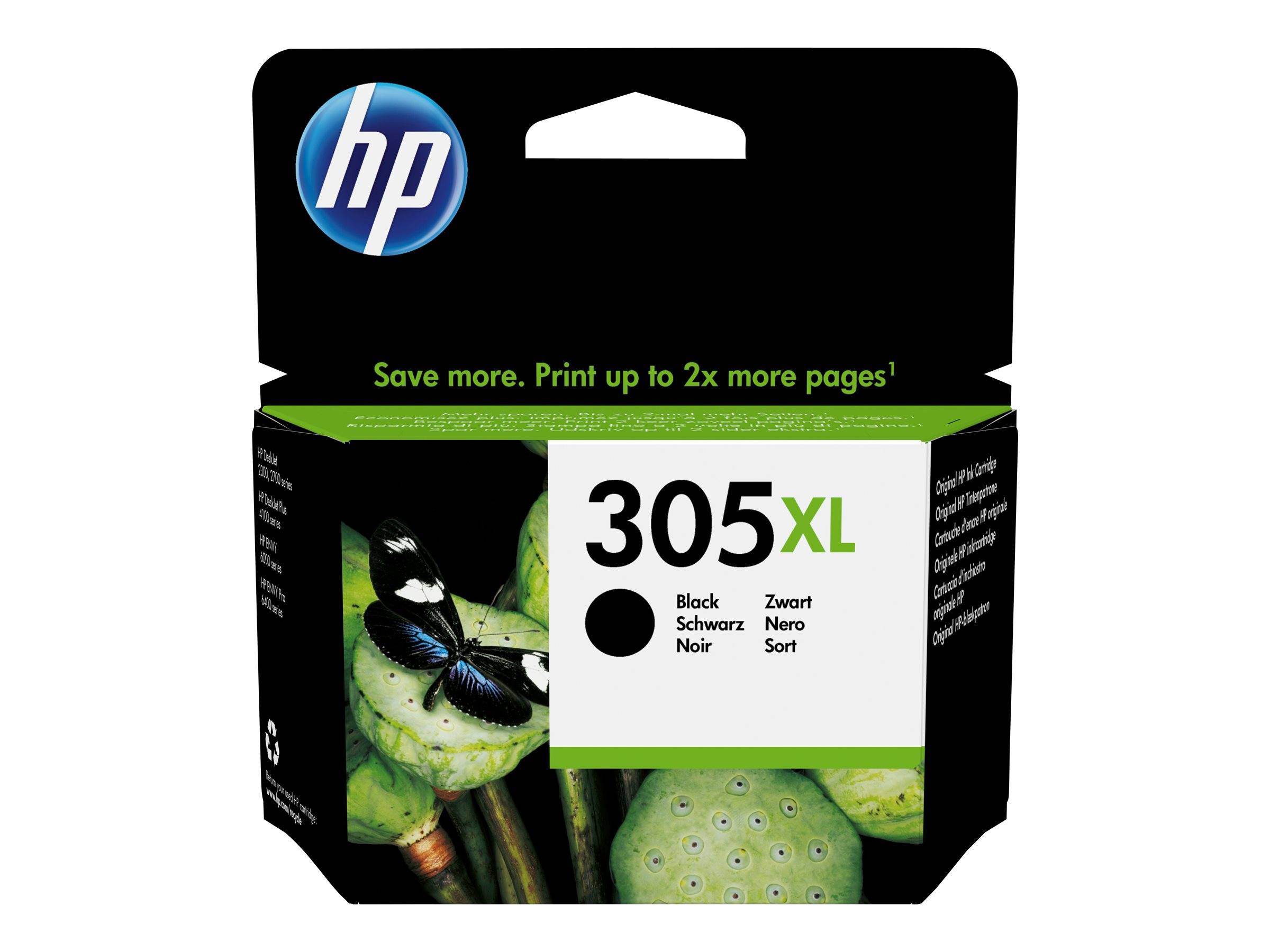 HP 305XL - 4 ml - Hohe Ergiebigkeit - pigmentiertesSchwarz - original -