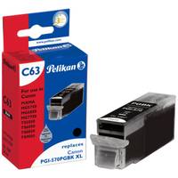 Pelikan C63 - 24 ml - Schwarz - kompatibel - Tintenpatrone (Alternative zu: Canon PGI-570PGBKXL)
