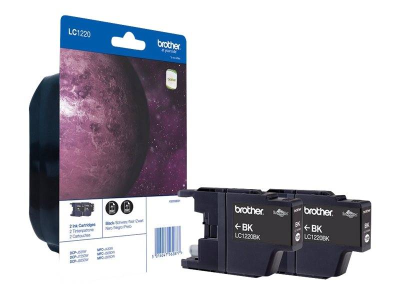 Brother LC1220BKBP2 - 2er-Pack - Schwarz - original