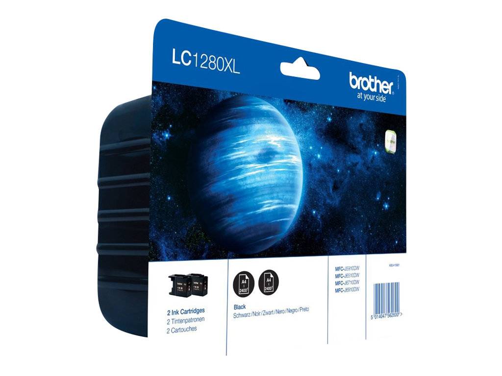 Brother LC1280XLBKBP2 - 2er-Pack - mit hoher Kapazität