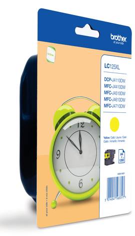 Brother LC125XLY - Sehr hohe Ergiebigkeit - Gelb