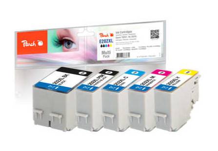 Peach PI200-682 - Tinte auf Farbstoffbasis - Multipack - XL compatible with Epso