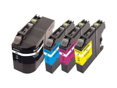 Peach Combi-Pack - 4er-Pack - Schwarz, Gelb, Cyan, Magenta - kompatibel - wiederaufbereitet - Tintenpatrone (Alternative zu: Brother LC229XXL