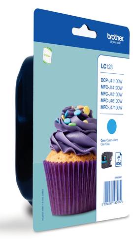 Brother LC123C - Hohe Ergiebigkeit - Cyan - Original