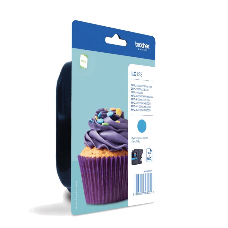 Brother LC123C - Hohe Ergiebigkeit - Cyan - original