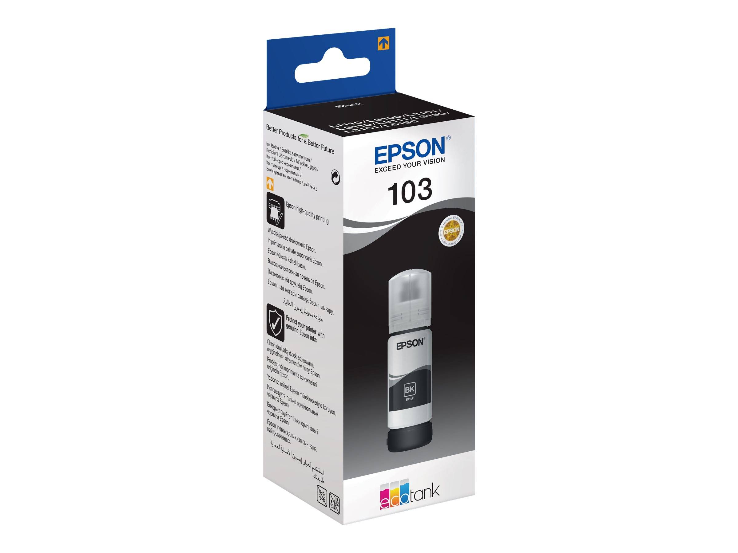 Epson 103 - 70 ml - Schwarz - original - Nachfülltinte