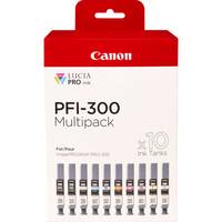 Canon PFI-MBK/PBK/CO/GY/R/C/M/Y/PC/PM 10 Ink Cartridge Multipack