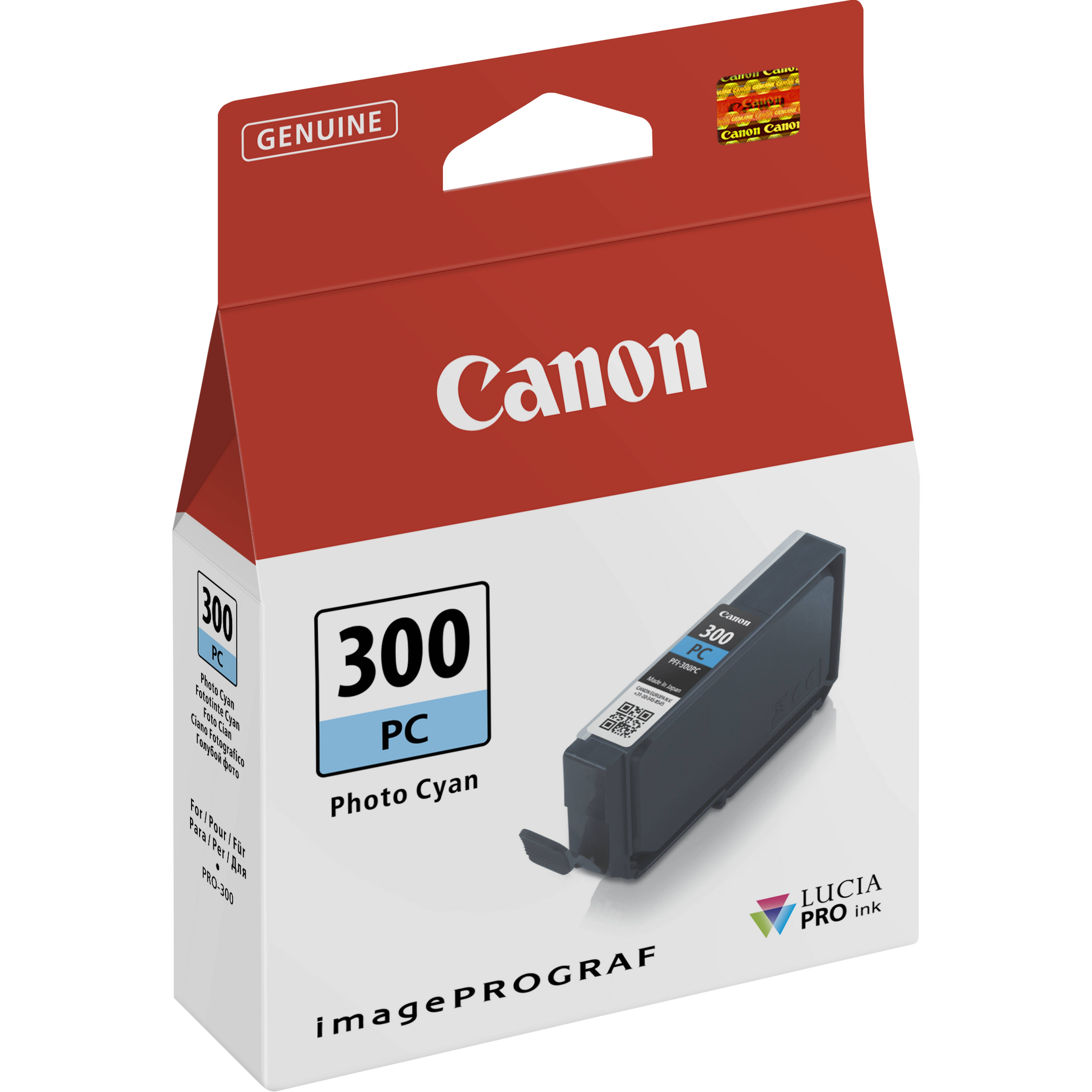 Canon PFI-300 PC - Photo Cyan - Original - Tintenbehälter - für imagePROGRAF PRO