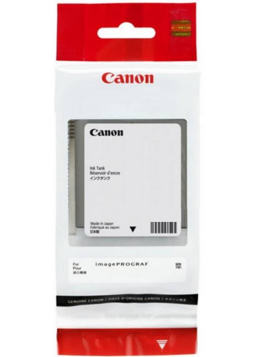 Canon Tintenpatronen-Ersatzmodul in weißer und roter Einzelhandelverpackung, gekennzeichnet für imagePROGRAF-Drucker.