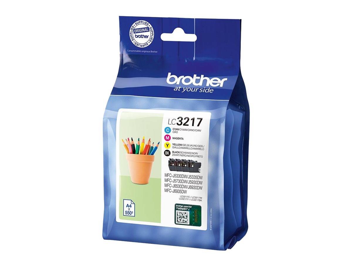 Brother LC-3217VAL, 550 Seiten, 550 Seiten, 4 Stück(e), Multipack