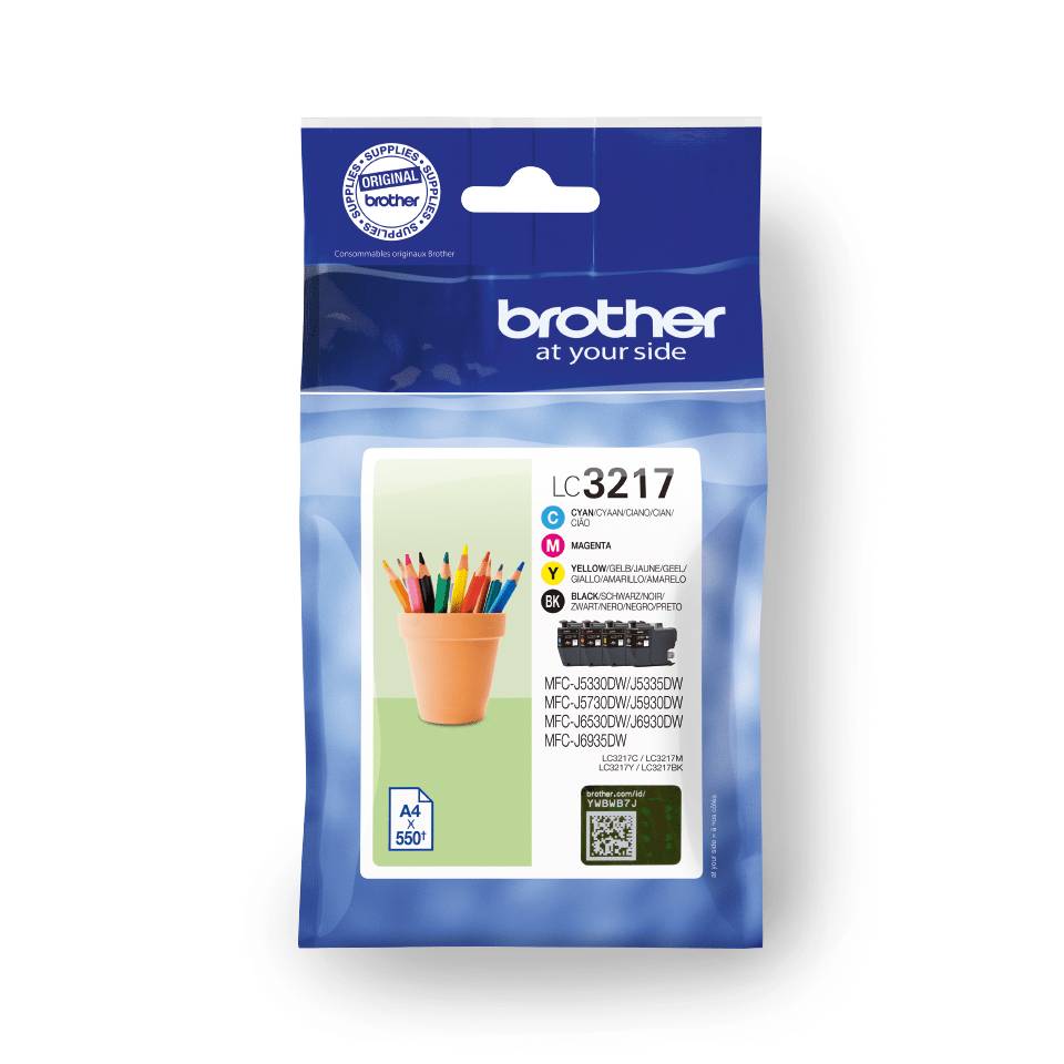 Brother LC-3217VAL, 550 Seiten, 550 Seiten, 4 Stück(e), Multipack