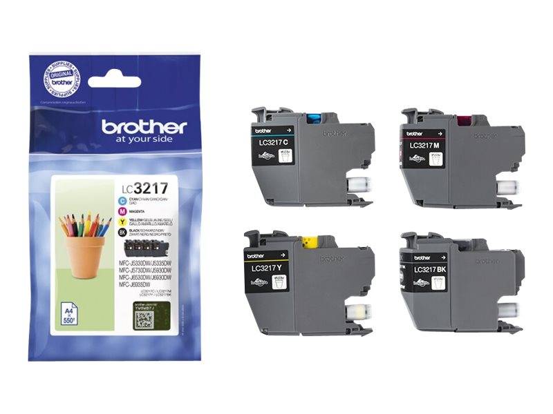 Brother LC-3217VAL, 550 Seiten, 550 Seiten, 4 Stück(e), Multipack