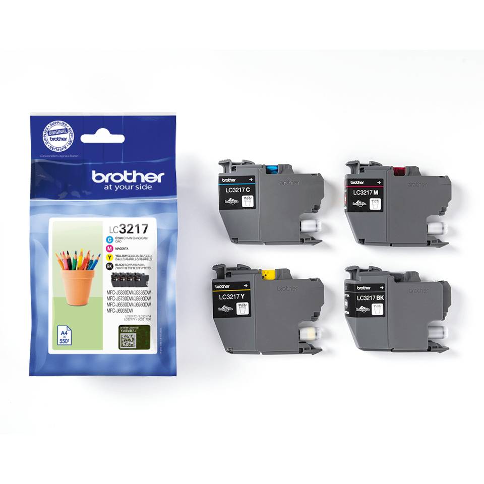 Brother LC-3217VAL, 550 Seiten, 550 Seiten, 4 Stück(e), Multipack