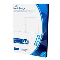 MEDIARANGE Mattes Weiß - 265 x 149 mm - 130 g/m² - 50 Blatt (50 Bogen x 1) - Ein