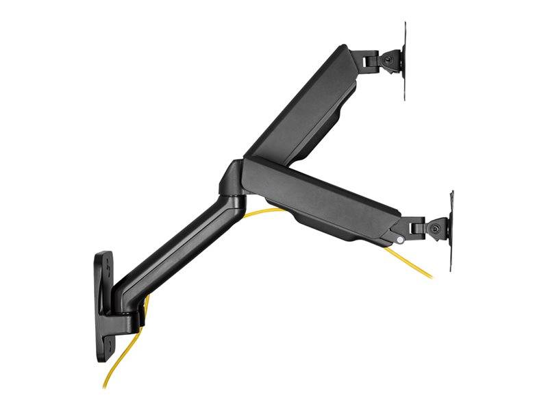 LogiLink - Befestigungskit - Gasfeder - für 2 LCD-/Plasma-Konsolen - Kunststoff, Stahl, Aluminium - Schwarz - Bildschirm