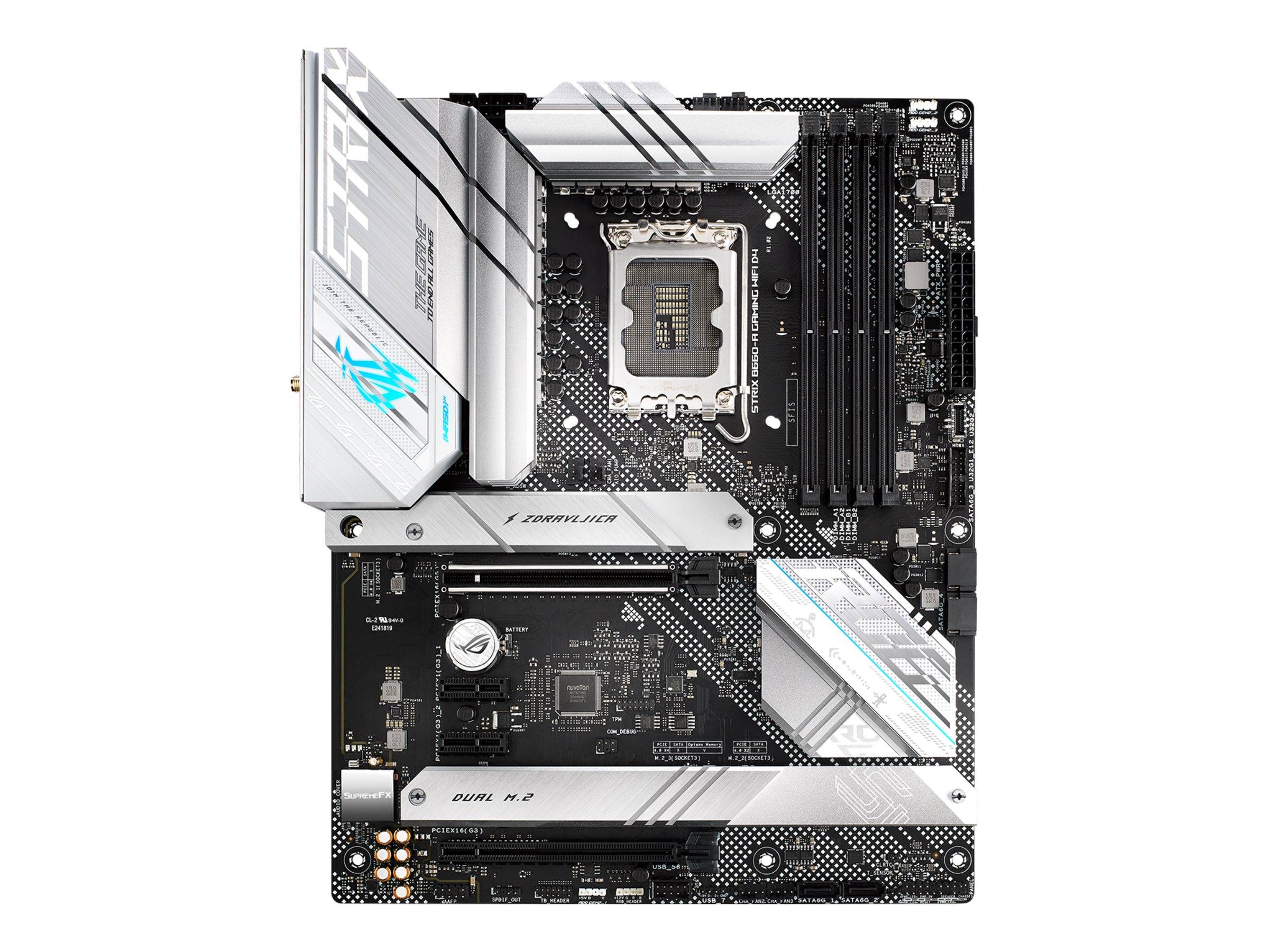 ASUS ROG STRIX B660-A GAMING WIFI D4 - Motherboard - ATX - LGA1700-Sockel - B660 Chipsatz - USB-C 3.2 Gen 2x2, USB-C 3.2