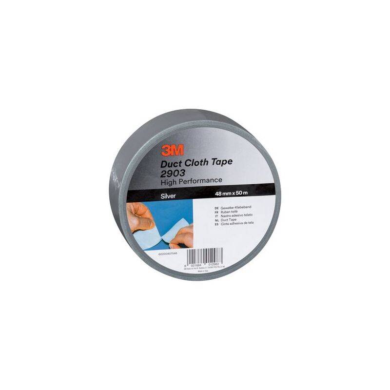 3M Scotch Gewebeklebeband 2903, 48 mm x 50 m, silber