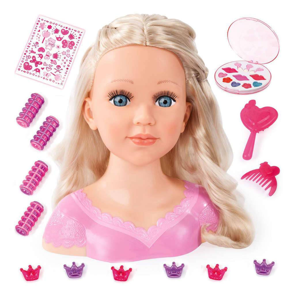 Bayer Schmink- und Frisierkopf-Set Super Model Charlene 27 cm 90088AA