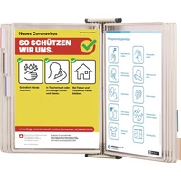 Wandhalter 10 Sichttafeln schwarz lackiertf.A4 TARIFOLD Wandhalter 10 Sichttafeln schwarz lackiertf.A4 TARIFOLD