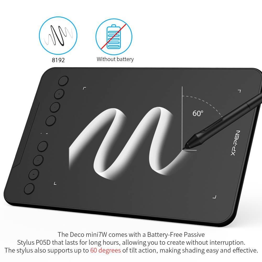 XP-PEN Deco Mini 7 W Wireless Grafiktablett