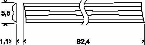 Eine wellenförmige Kurve kreuzt mehrere parallele horizontale Linien in der Mitte. Darunter befindet sich die Zahl '82,4'.
