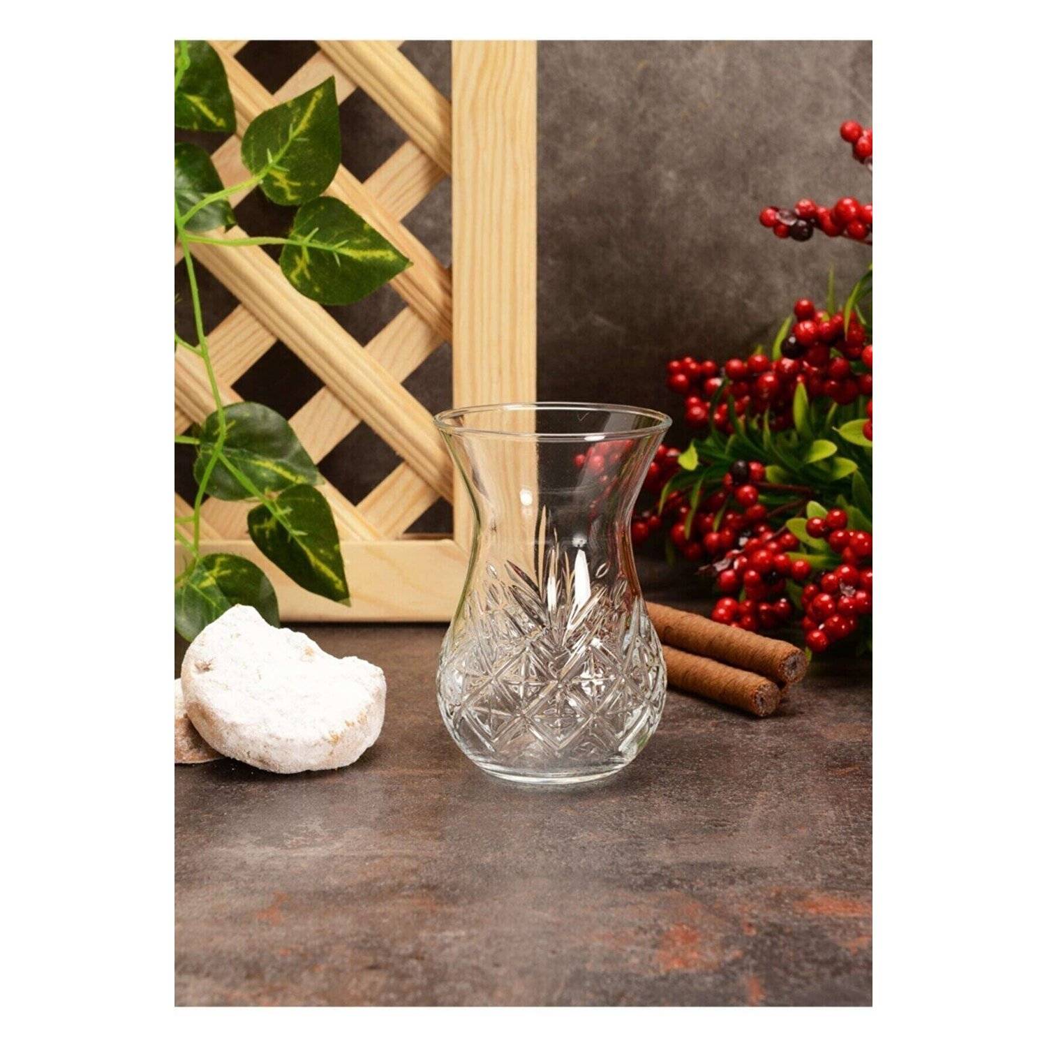 Pasabahce 42881 Timeless 6 türkische Teegläser 6-teiliges Set Gläserset Teetasse transparent