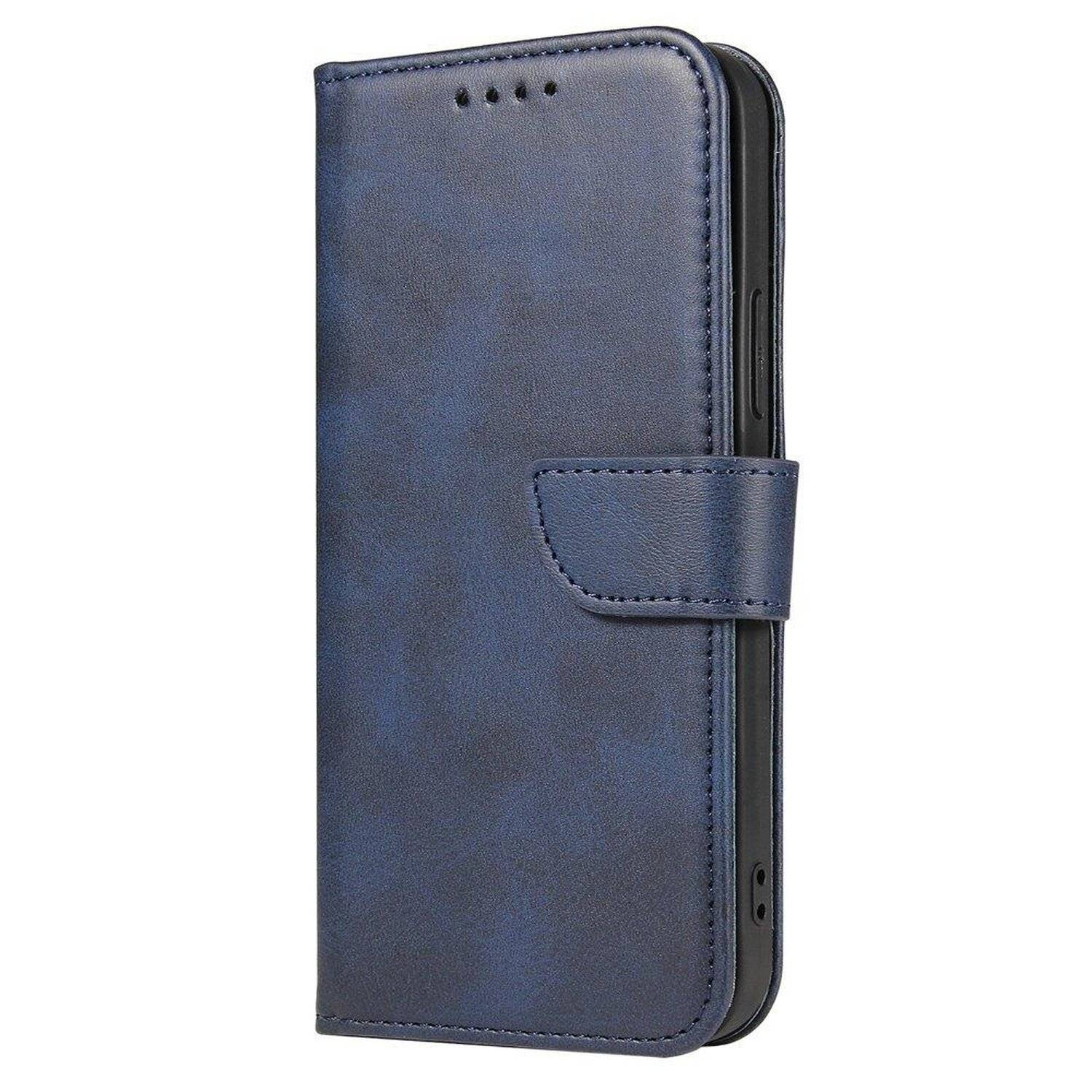 Premium Magnet Case Buch Tasche Schutzhülle aufklappbare Hülle Standfunktion Zubehör für iPhone 13 Pro Max Blau