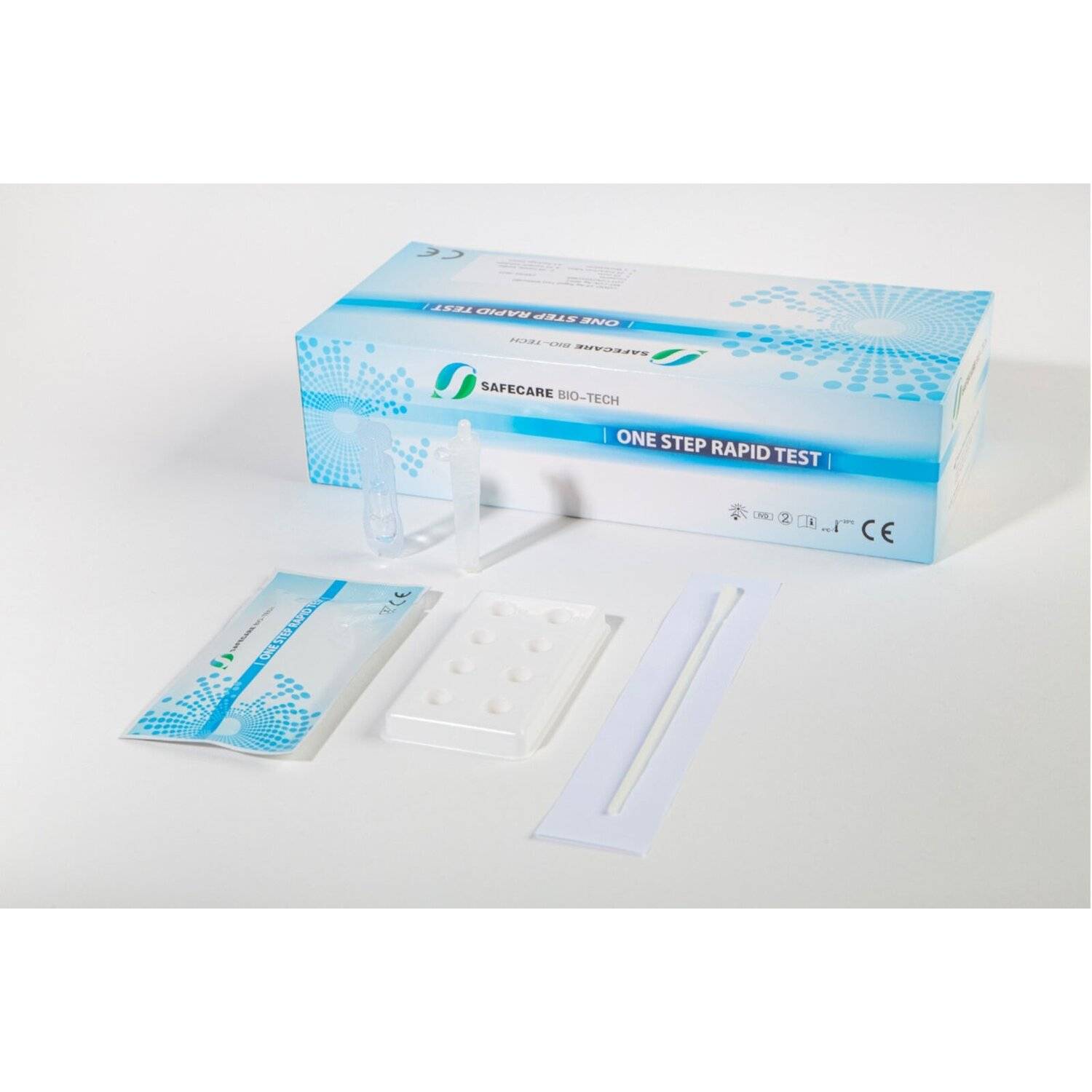 50x Stück Safecare Biotech COVID 19 Antigen Schnelltest Nasenabstrich Rapid Test BfArM AT199/20