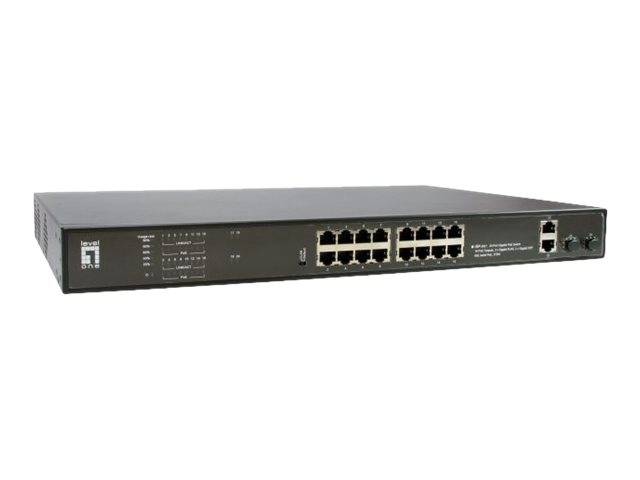 LevelOne GEP-2021 - Switch - 16 x 10/100/1000 (PoE)