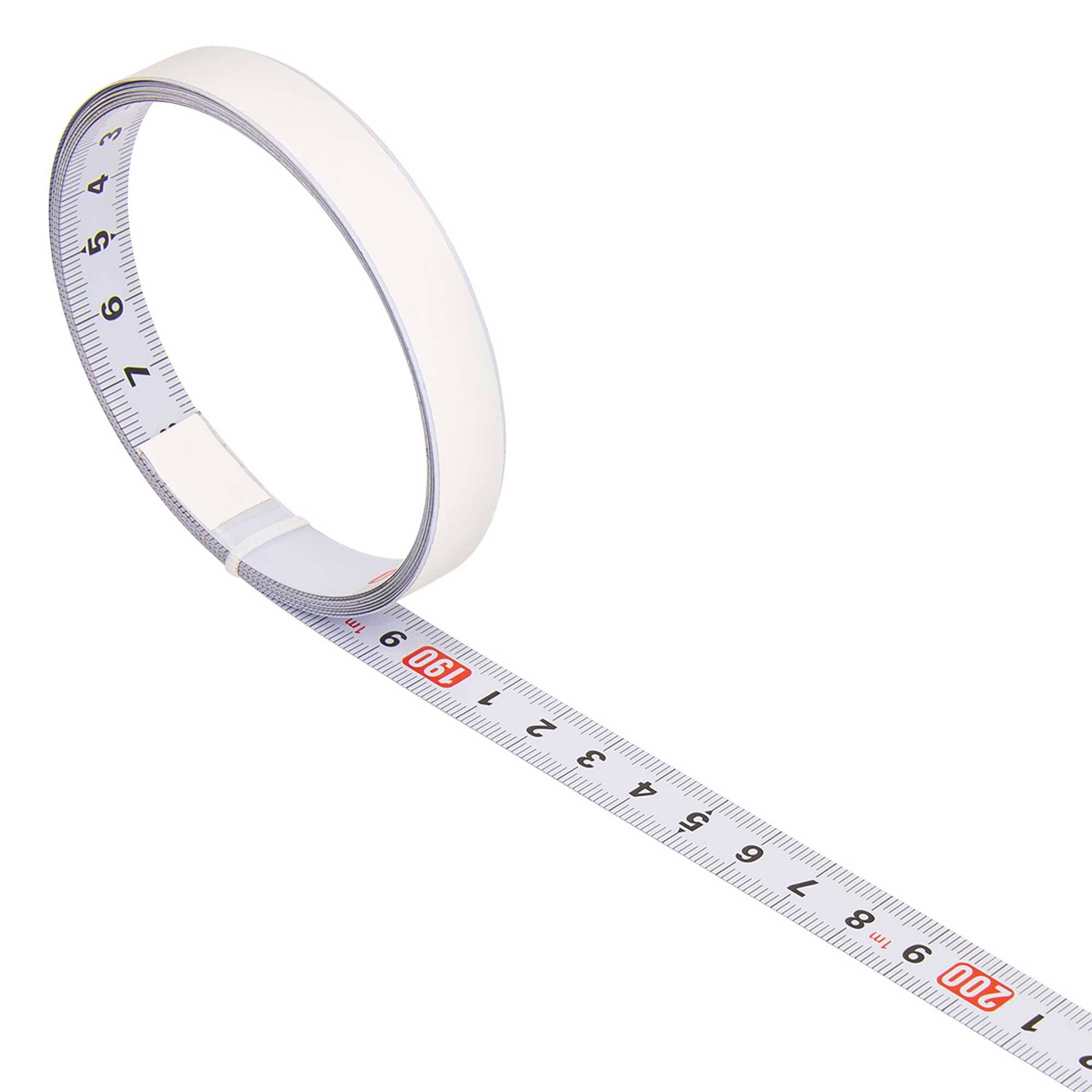 SCHMIDT systemprofile Maßband 2m Rechts-Links Skala Stahl Skalenbandmaß selbstklebend Bandmaß