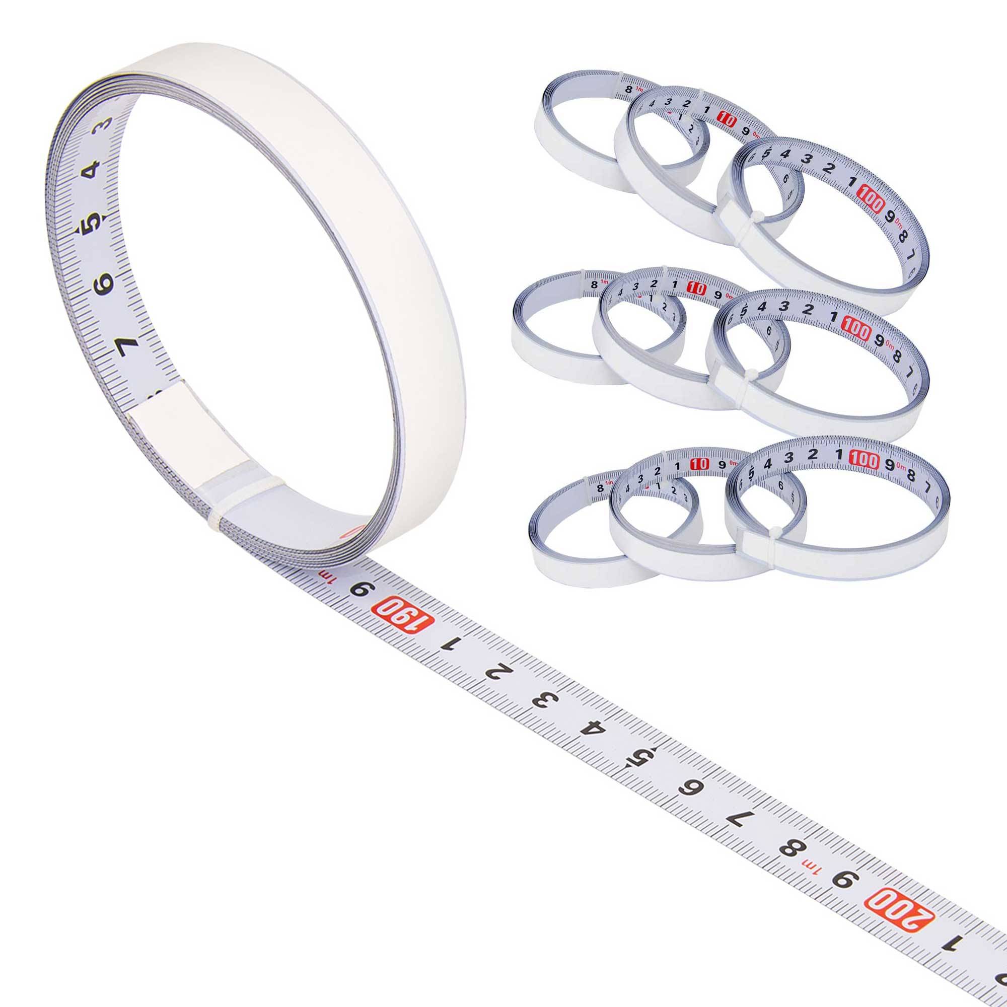 SCHMIDT systemprofile 10x Maßband 2m Rechts-Links Skala Stahl Skalenbandmaß selbstklebend Bandmaß