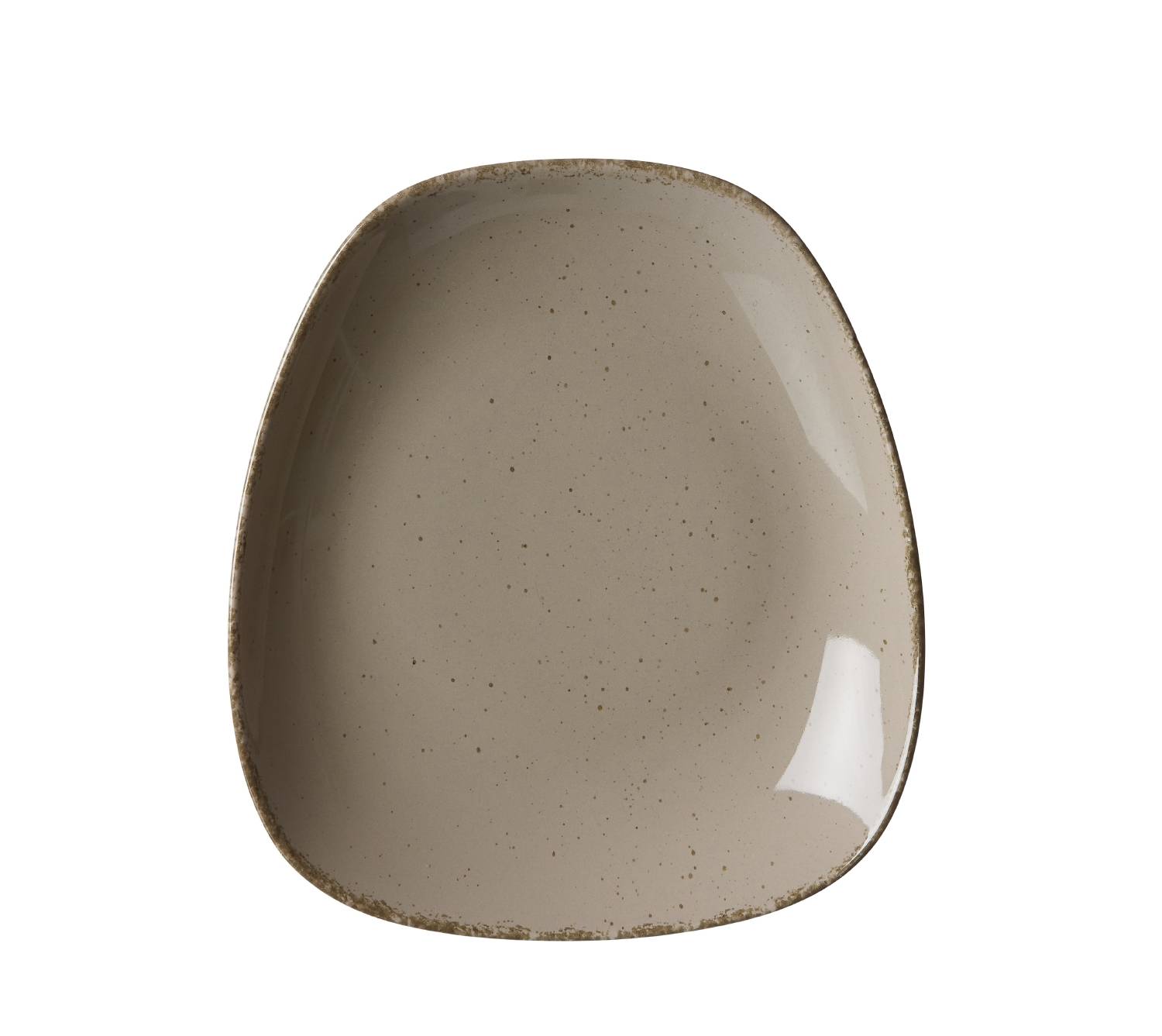 Frühstücksteller Teller Casa Porzellan grau 22,5 x 20 x 3 cm