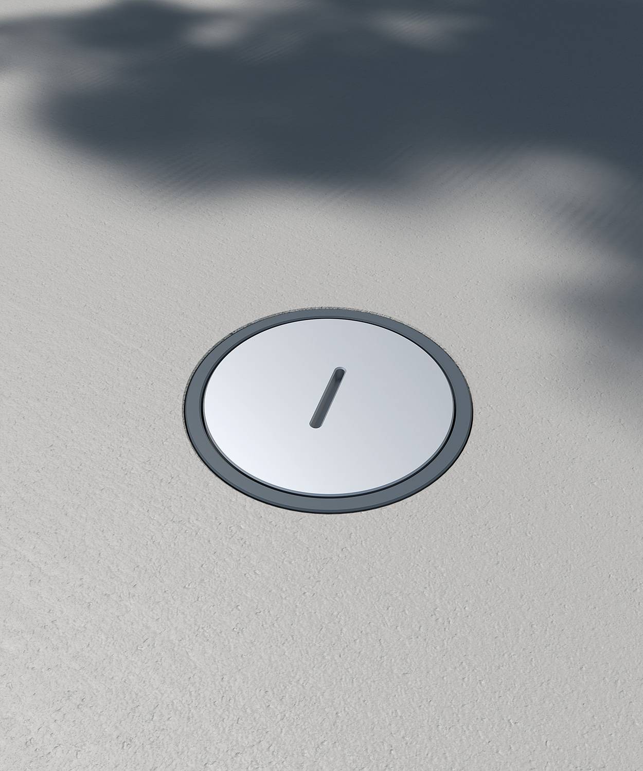 Bodensteckdose/ Bodentank 7701A; 1x Schuko,