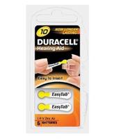 Duracell DA10 ACUSTICA - Einwegbatterie - Zink-Luft - 1,4 V - 6 Stück(e) - Metallisch - Gelb - Knopf/Münze