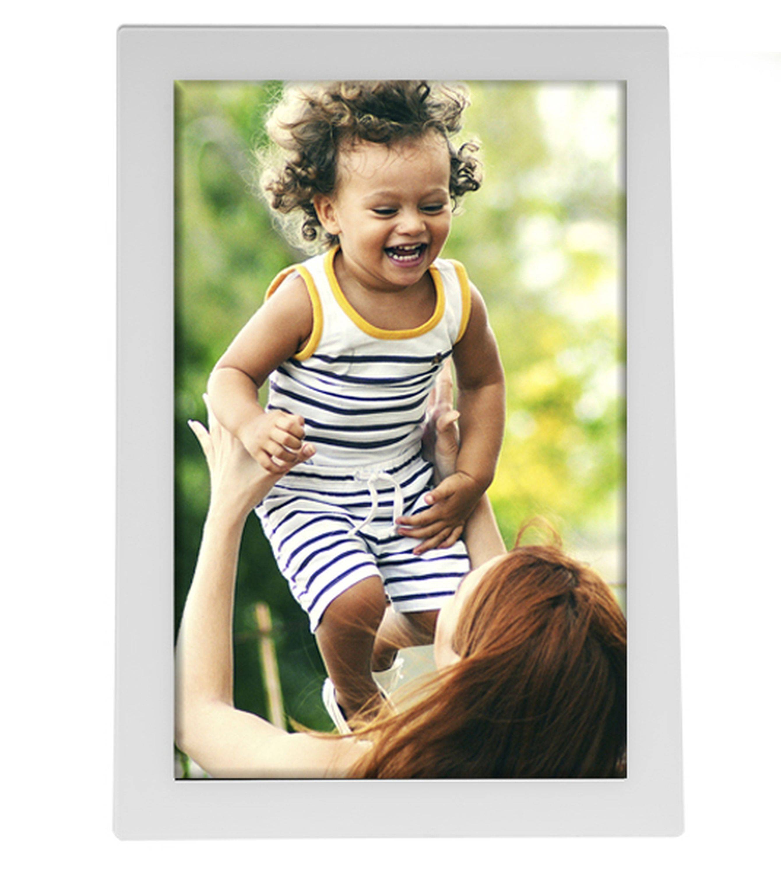 Digitaler Bilderrahmen zur Bildübtragung per WLAN vom Handy 10,1 Zoll Denver PFF-1037 WHITE