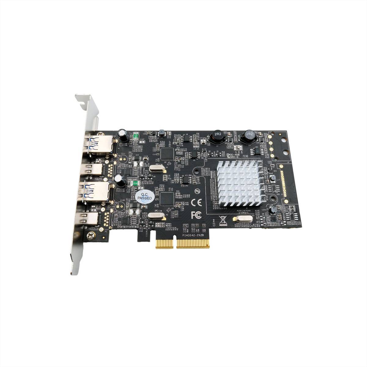 EXSYS EX-12005 4 Port USB 3.2 Gen2 PCIe Karte 2x USB-A und 2x USB-C