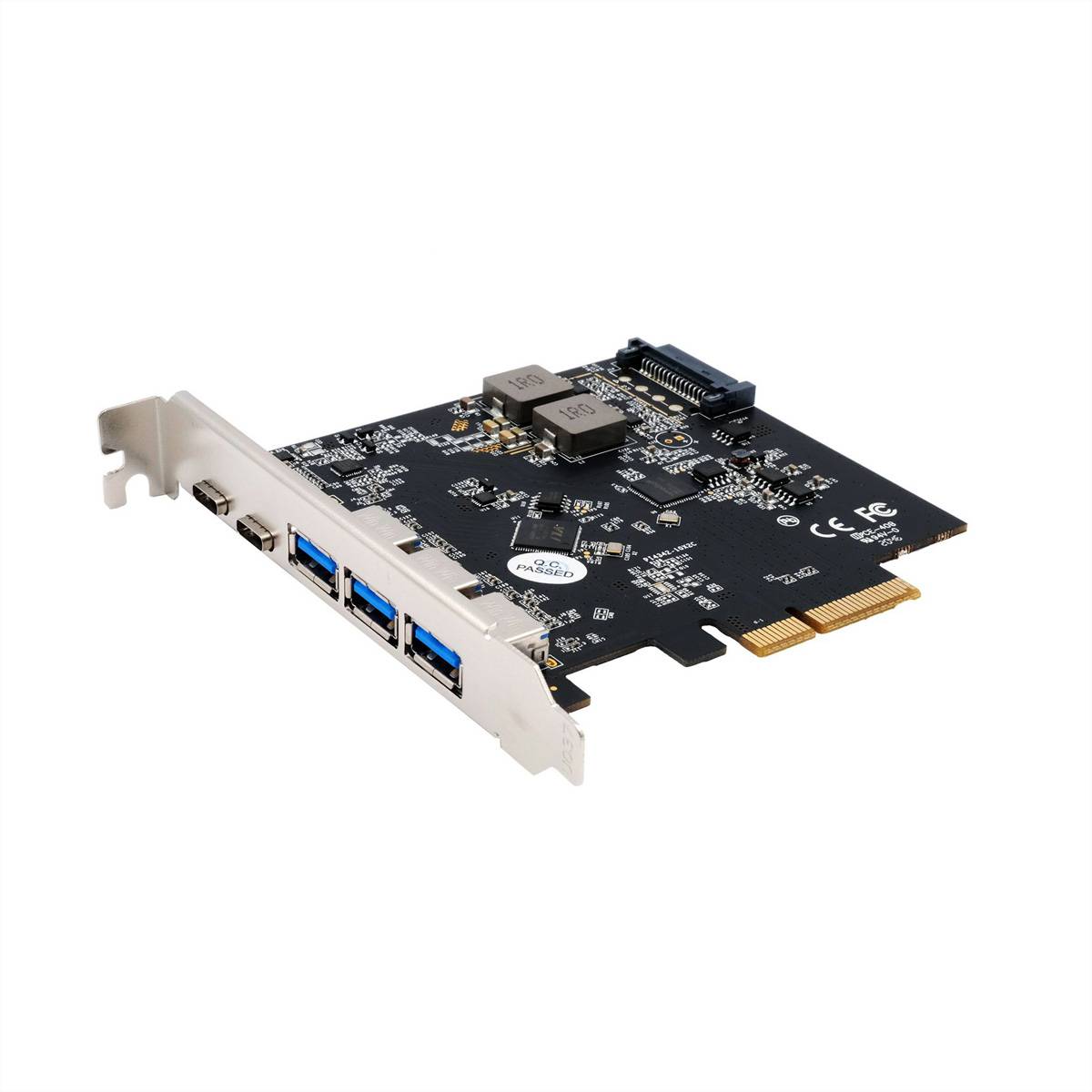 EXSYS EX-12006 5 Port USB 3.2 Gen2 PCIe Karte 3x USB-A und 2x USB-C