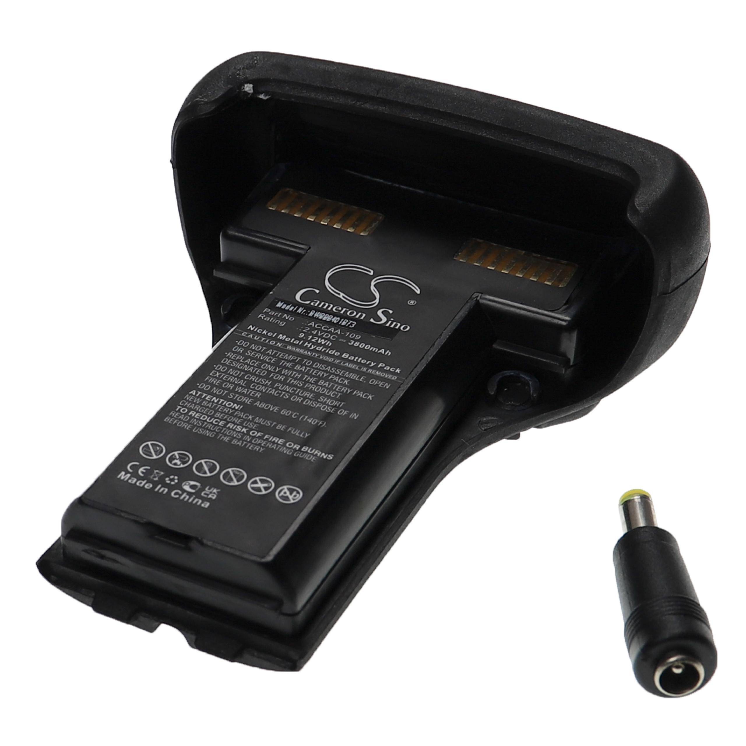 vhbw Akku kompatibel mit Trimble Recon 400X, 200X, 400, 200 Messgerät (3800 mAh, 2,4 V, NiMH)