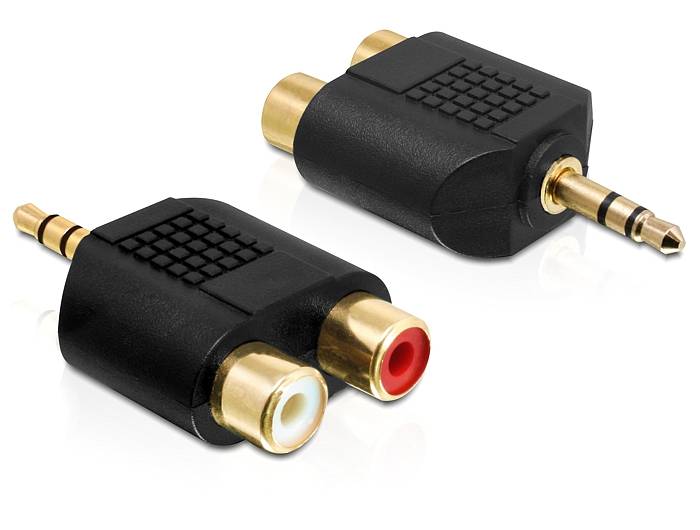 Delock - Audio-Adapter - RCA weiblich zu mini-phone stereo 3.5 mm männlich