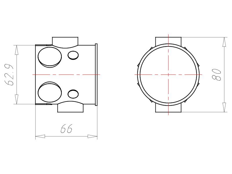 Kaiser Geräte-Verbindungsdose 1555-21