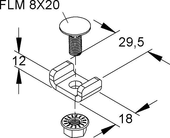 Niedax Gitterrinnenverbinder MTSCO 6 E3
